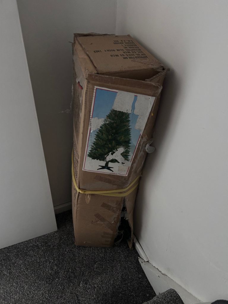 60 inch Artificial Christmas Tree in Box – Good Condition