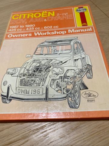 Haynes Citroen 2CV, Ami & Dyane Workshop Manual – Good Condition