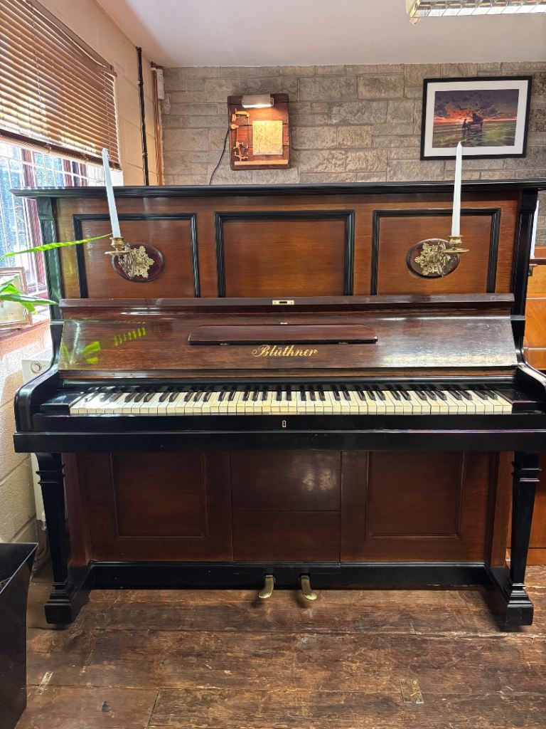 🎹 BLUTHNER Circa 1897 - Piano & Candelabras - CAN DELIVER