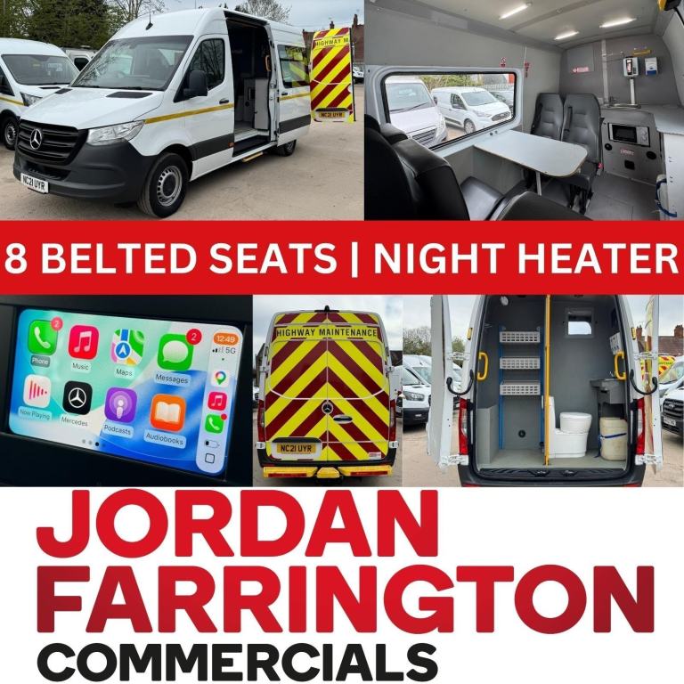 2021 MERCEDES BENZ SPRINTER 315 RWD EURO 6 ULEZ CREW CAB / WELFARE / MESS VAN