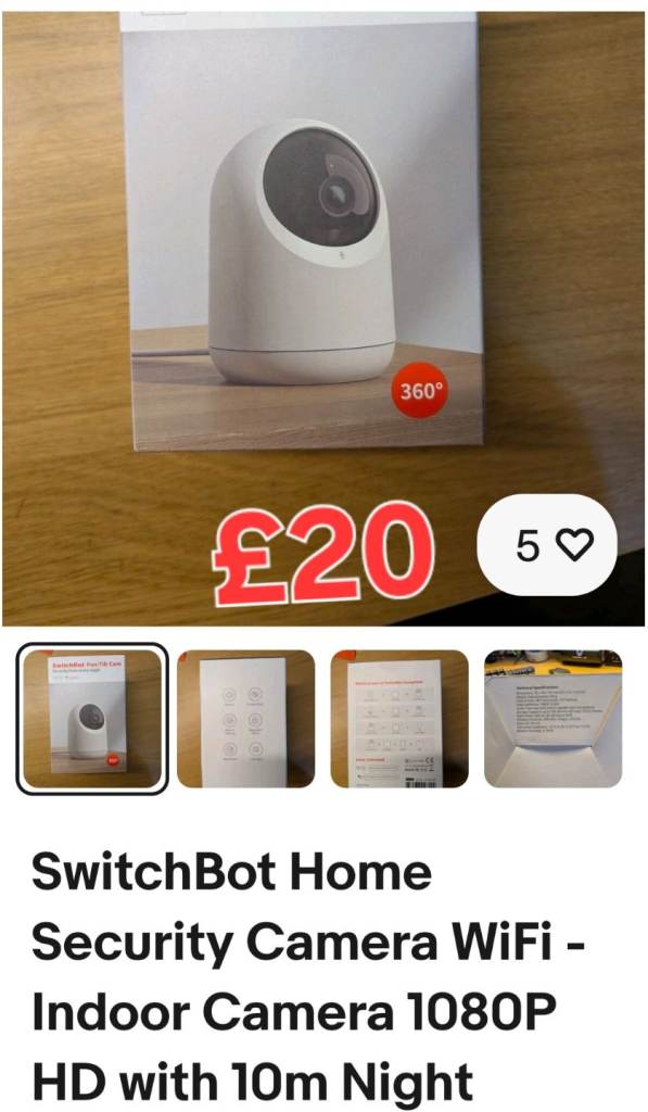 Security camera pan tilt zoom motion tracking system wifi indoor brand new 