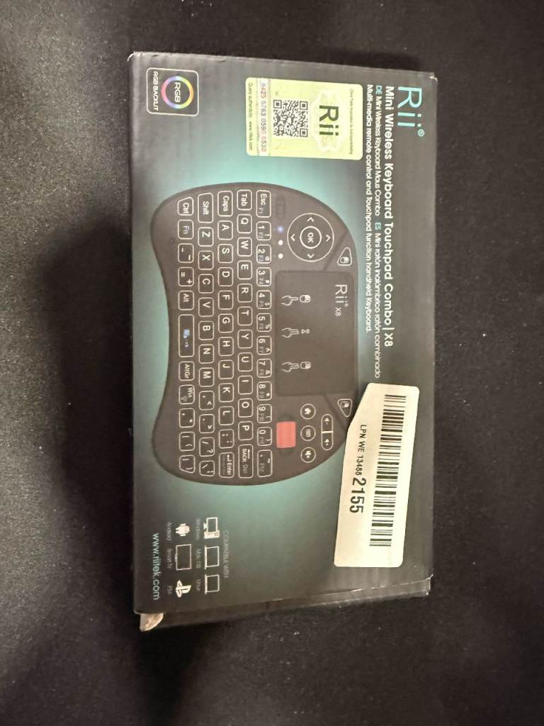 Rii Mini Wireless Keyboard Touchpad Combo