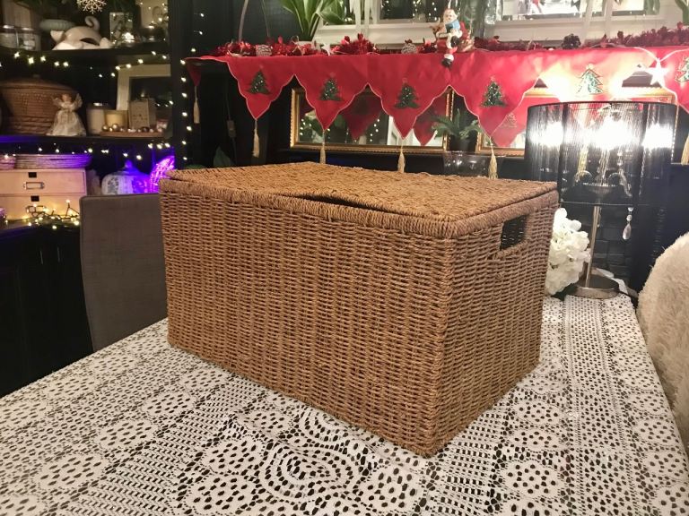 Vintage large basket metal frame 56x38x31cm, used condition as seen in photos 