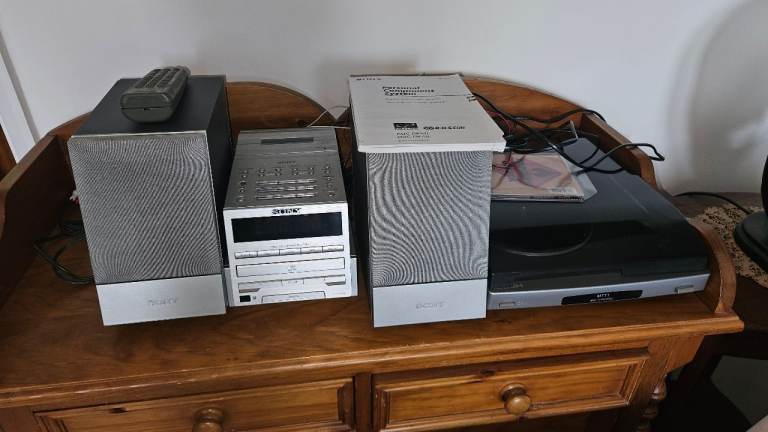 Sony PMC-DR50L (not working) + Bush MTT1 turntable Mini Component Hi-Fi