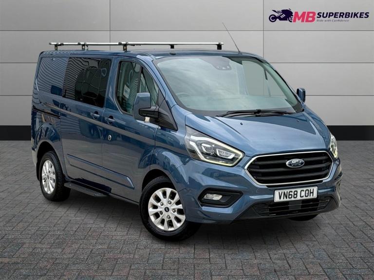 FORD TRANSIT CUSTOM LIMITED 2.0 TDCI AUTOMATIC 2018 (68) D/CAB CREW VAN + NO VAT