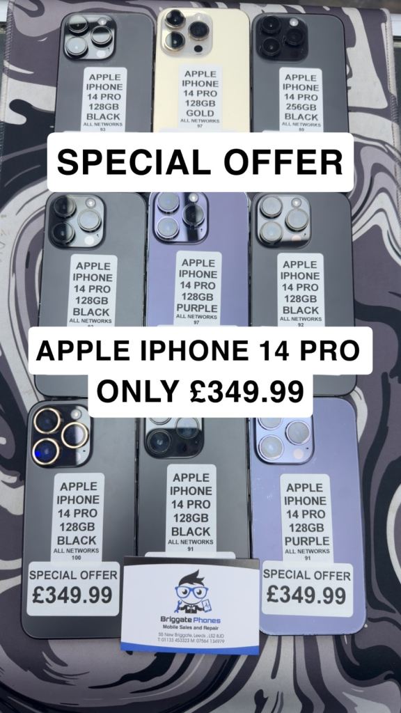 APPLE IPHONE 14 PRO 128GB UNLOCKED ALL NETWORKS ONE YEAR WARRANTY 