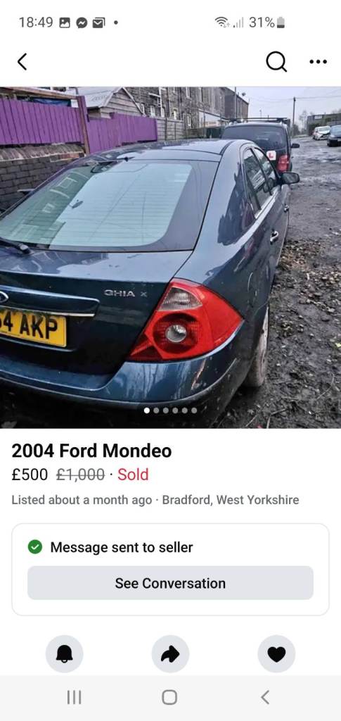 Ford, MONDEO, Hatchback, 2004, Manual, 1999 (cc), 5 doors