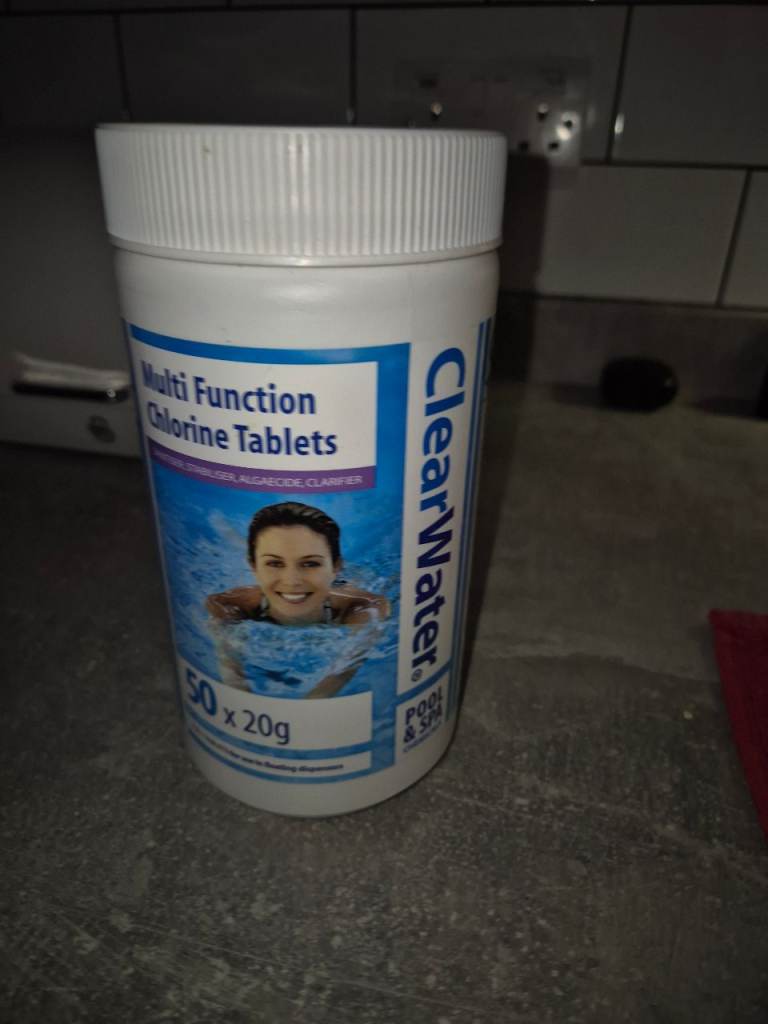 50 Clearwater chlorine tablets for hot tub spa swimming pool 