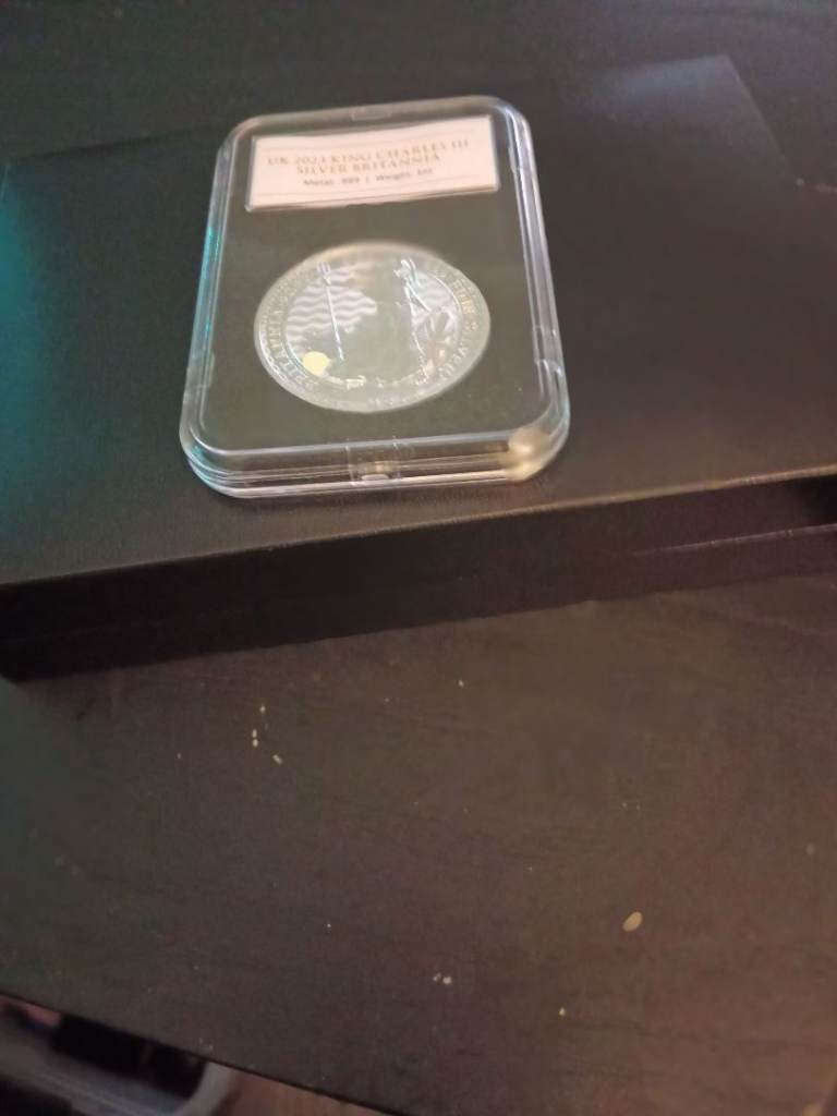 2023 KING CHARLES 111 SILVER BRITANNIA WITH C.O.A