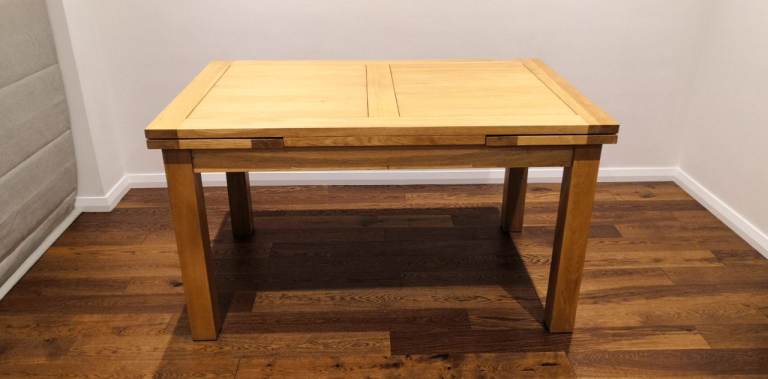 Solid oak dining table