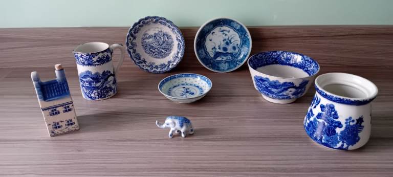 Vintage Blue and White China
