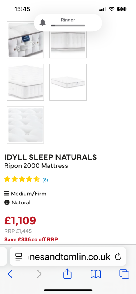 image for Super king 2000 pocket spring mattress