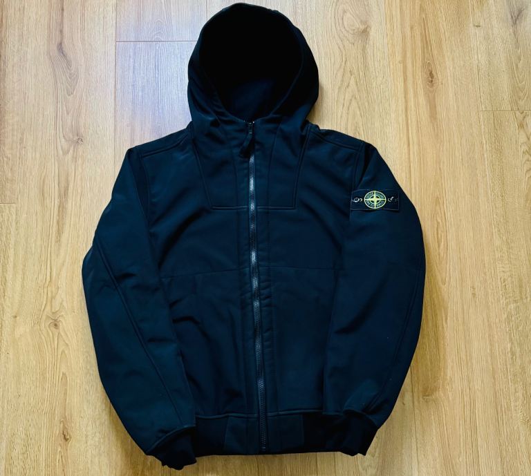 Stone Island Soft Shell Jacket Black Large 