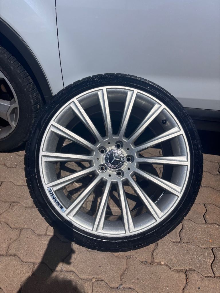 19" Mercedes C Class / E Class Turbine Style Alloy Wheels & Tyres 5X112 Staggered