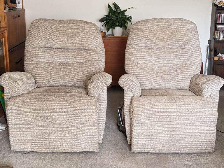 2 Sherborne Keswick rise and recline armchairs
