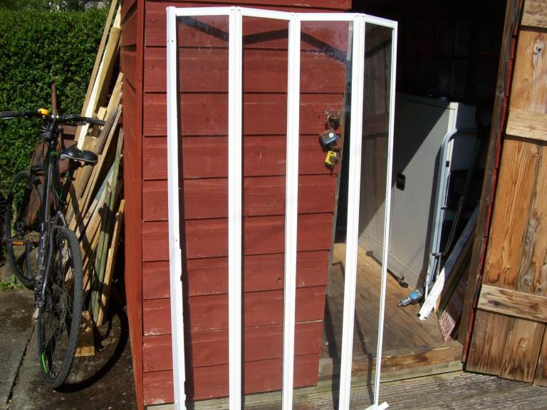 Shower Screen 4 Fold Over Bath Shower Screen 