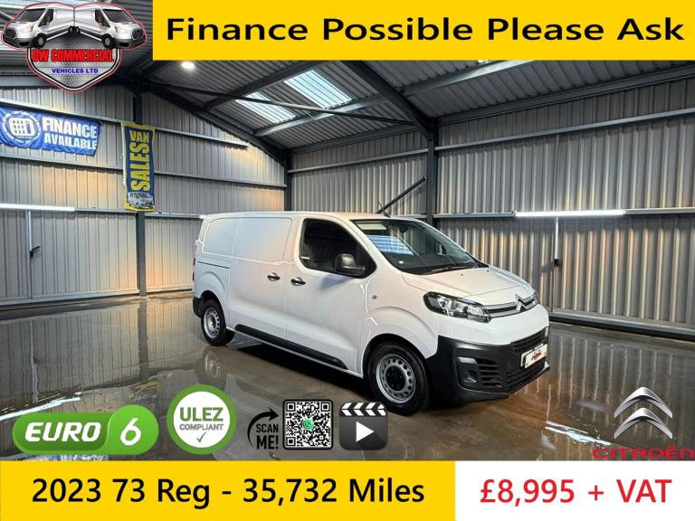 2023 73 Reg Citroen Dispatch 1000 1.5 BlueHdi Enterprise Edition + VAT