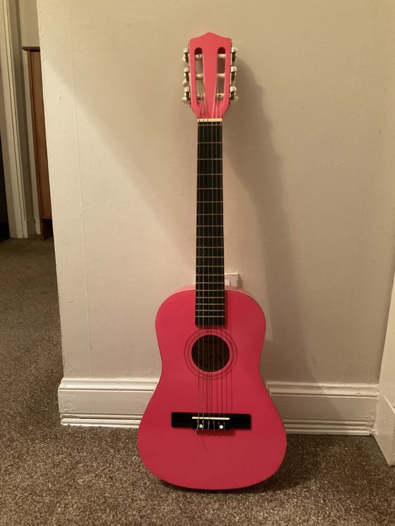Children’s pink classical guitar