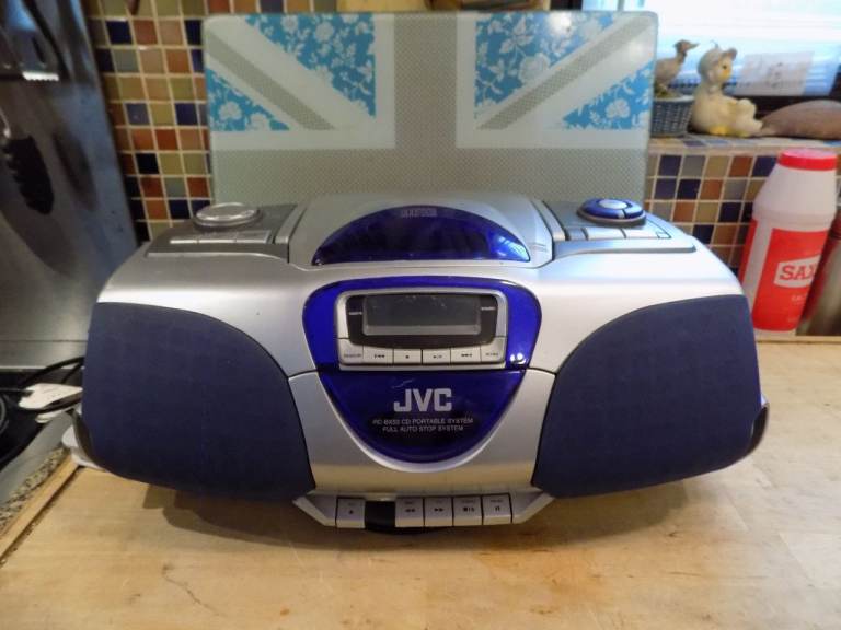 JVC RC-BX330 CD Portable System Boombox AM/FM Radio Cassette. Tested & Working!