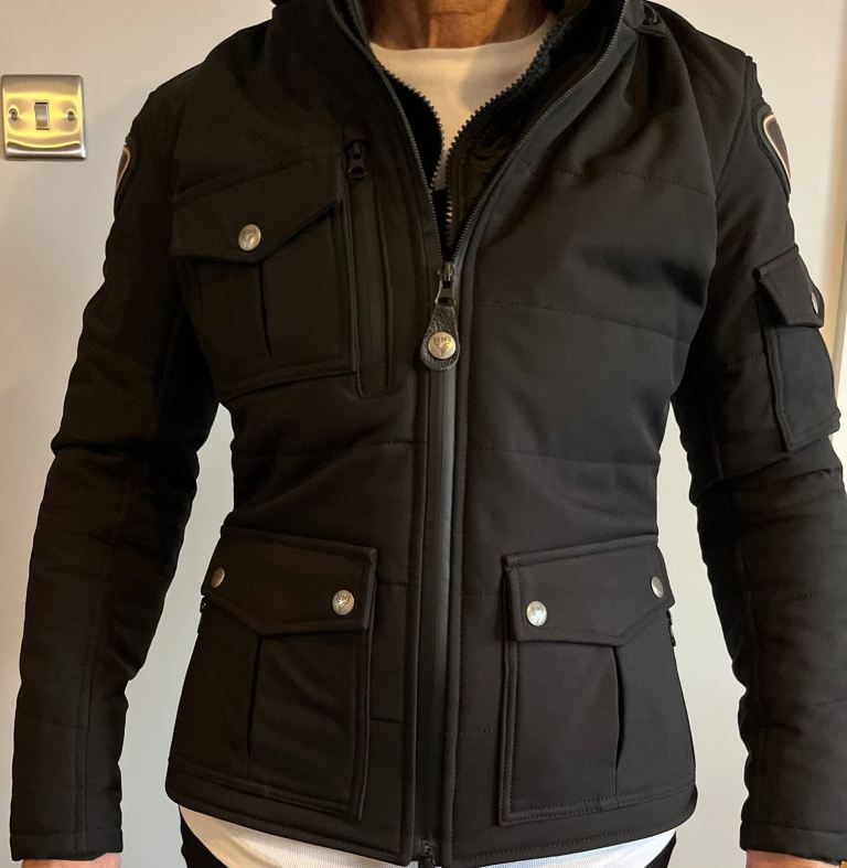 Textile Ladies Motorcycle Jacket Stylish By City Urban Il XS Biker Jacket