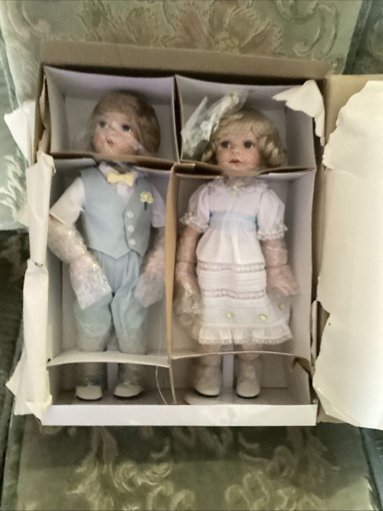 Georgetown Collection Artist's Edition Porcelain Dolls - Boy & Girl Pair