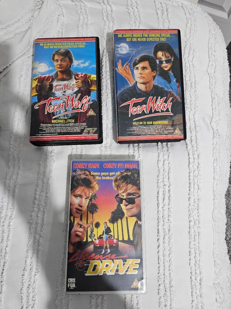 Retro VHS Tapes: Teen Wolf & License To Drive