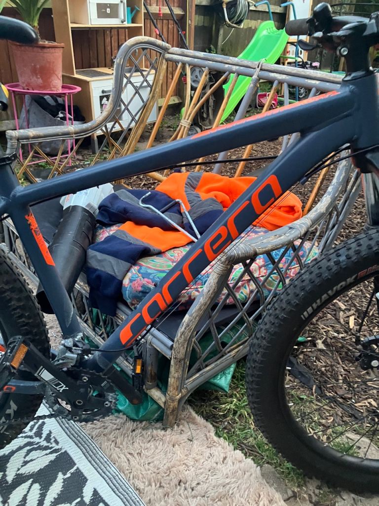 Carrera Mountain Bike - Grey with Orange Accents