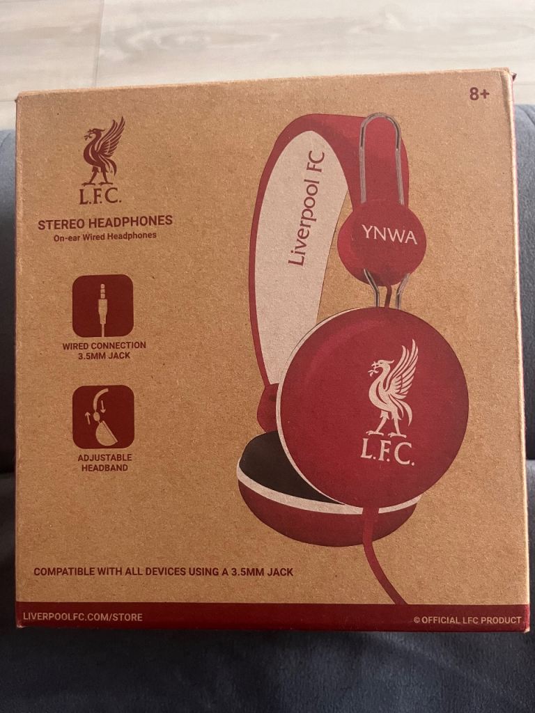 Liverpool fc stereo headphones. £10. Brand new. 