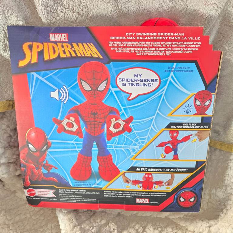 NEW Marvel Spider-Man City Swinger Plush Toy