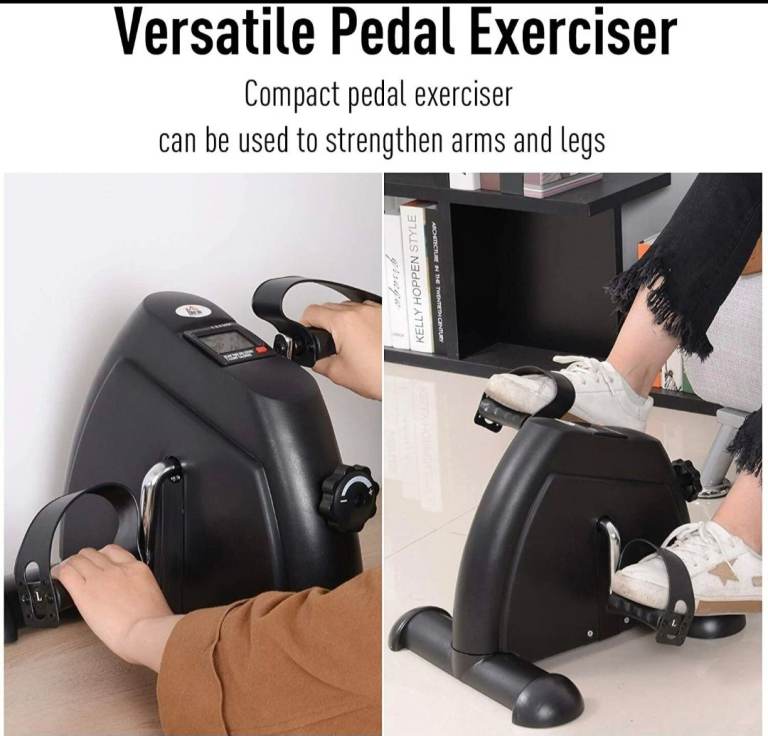 Portable mini pedal Exerciser with digital display & adjustable ...