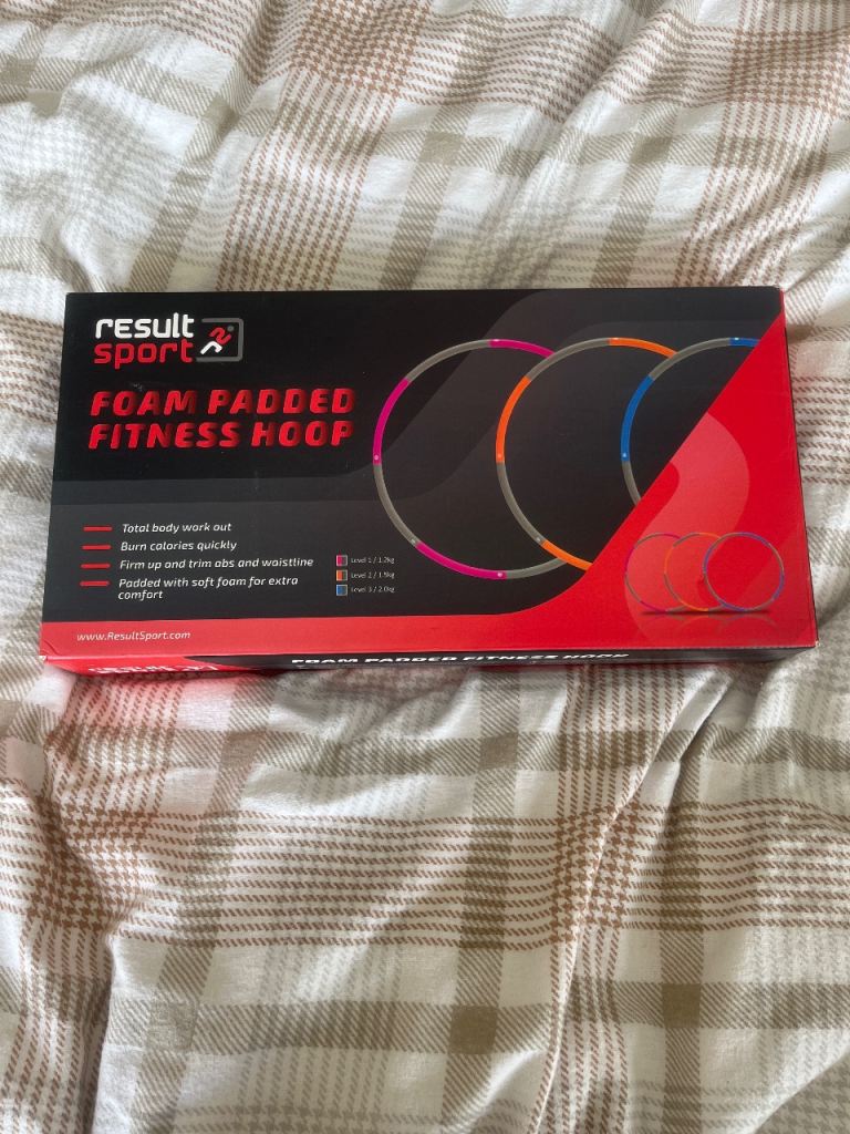 Foam padded fitness hoop