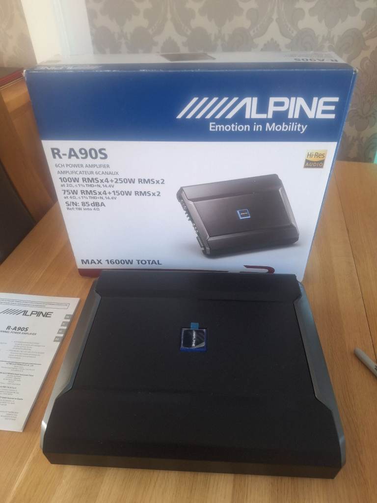 ALPINE R-A90S 6 channel amplifier 