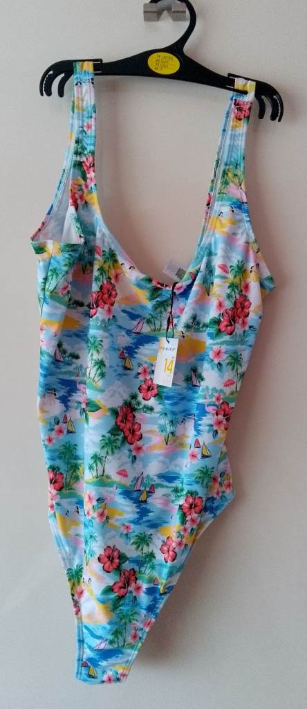 BNWT size 14 flowered swimsuit from Primark 
