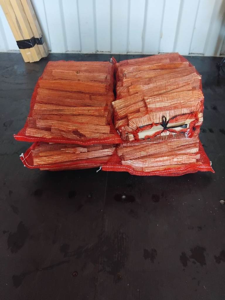 Netted Bags of Kindling Wood – Ready to Burn