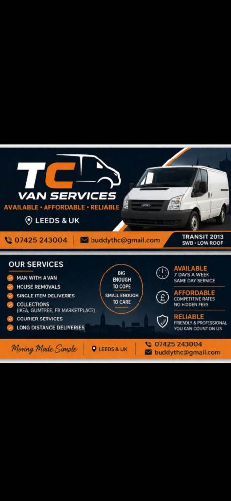 Reliable Leeds Courier | Same Day Delivery | Man with a Van – Affordable Rates