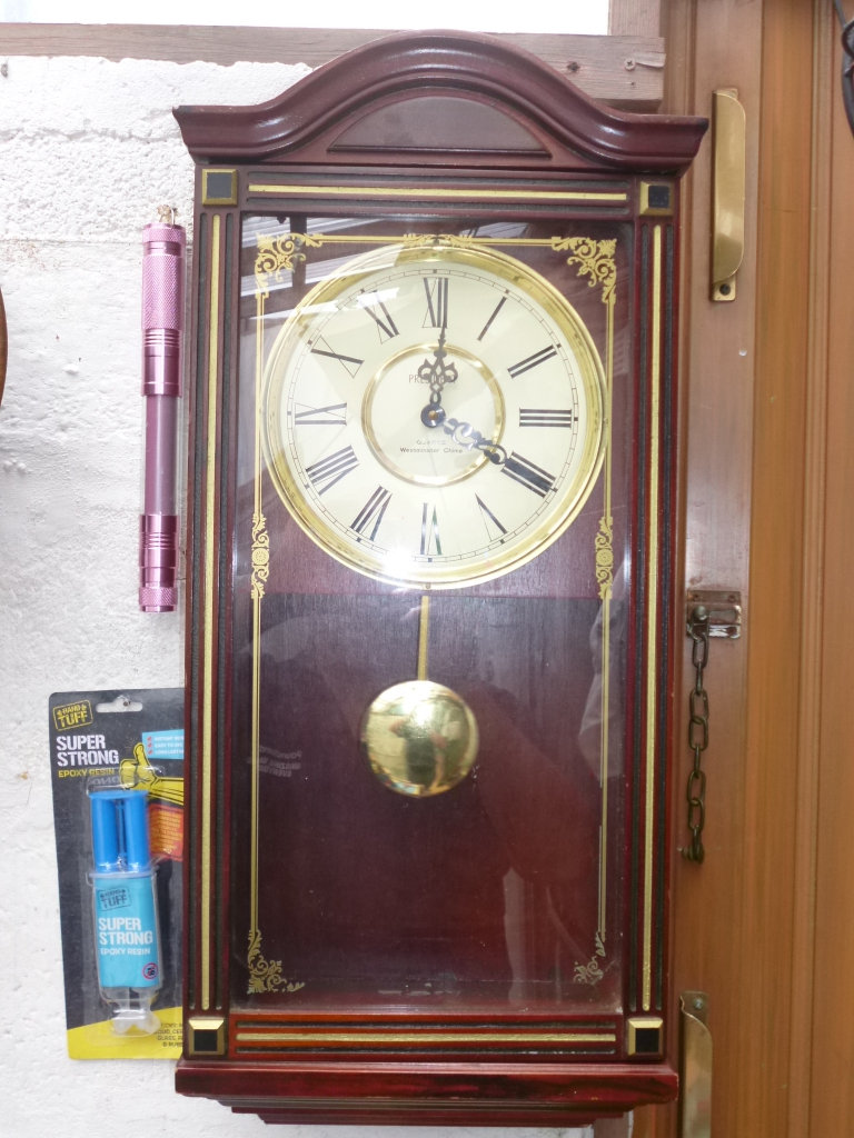 PRESIDENT Vintage Quartz Wall Westminster Chime Clock
