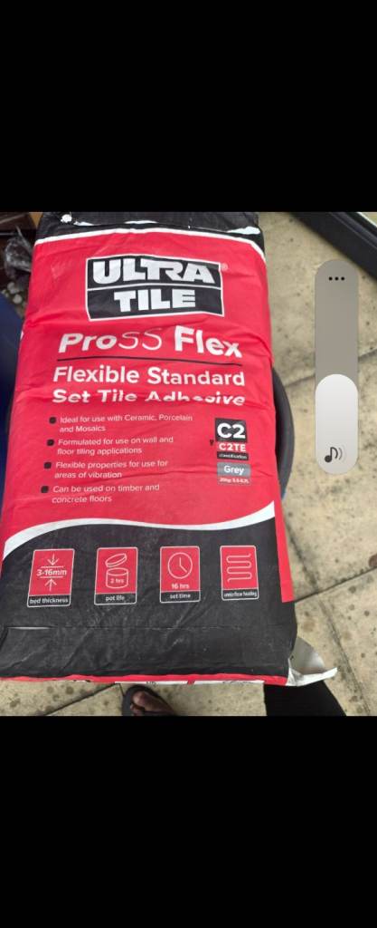 New ULTRA TILE Pro55 Flex Standard Set Tile Adhesive