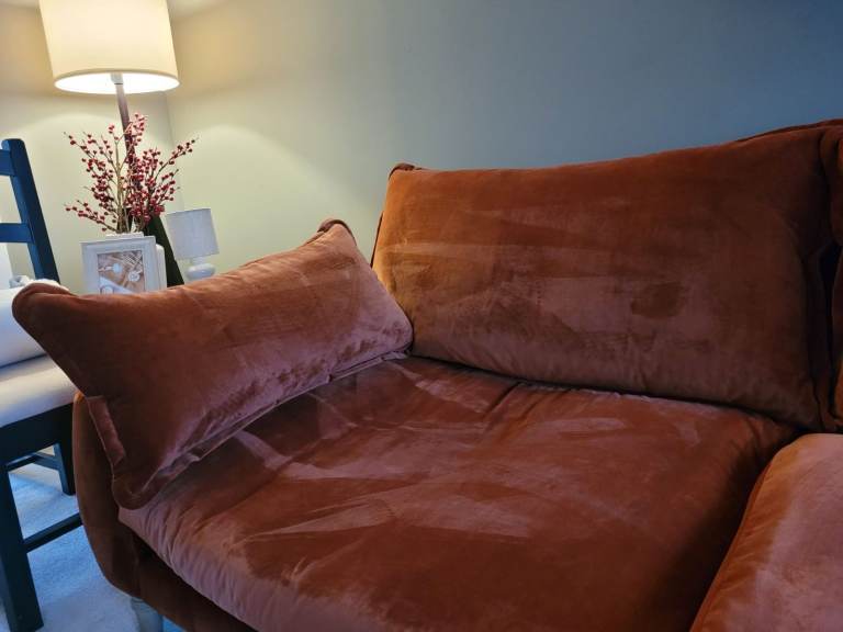 Loaf – Large Bakewell Sofa (Broken Pot colour, Clever Velvet fabric)