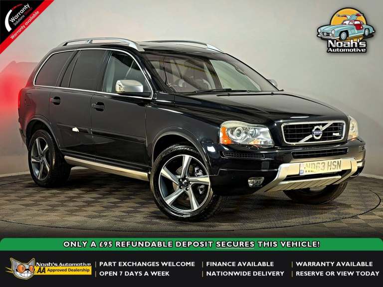2013 63 VOLVO XC90 D5 R-DESIGN NAV AWD 2.4 DIESEL AUTOMATIC 7 SEATER SUV 200 BHP