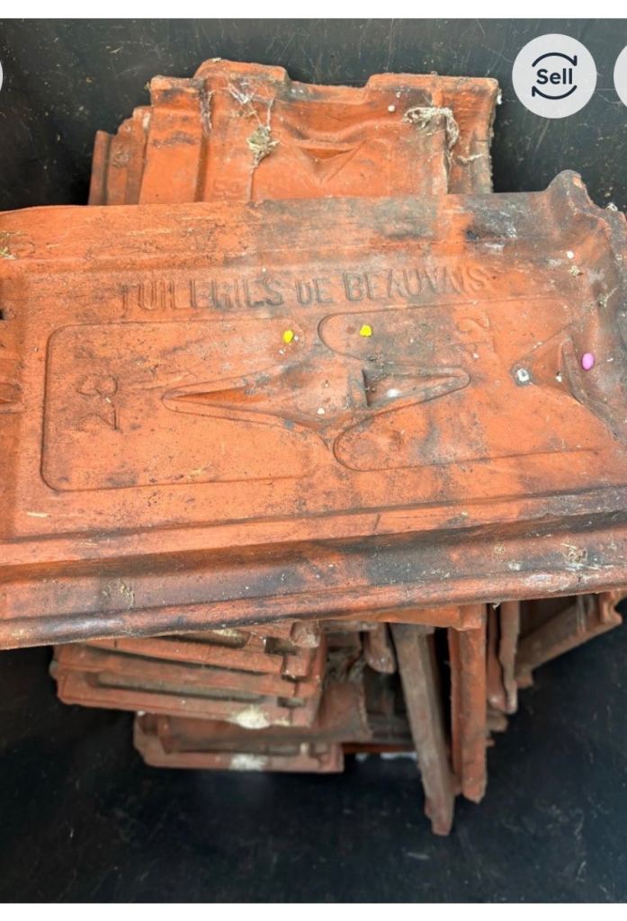 Job lot of tulliers de beavais roof tiles