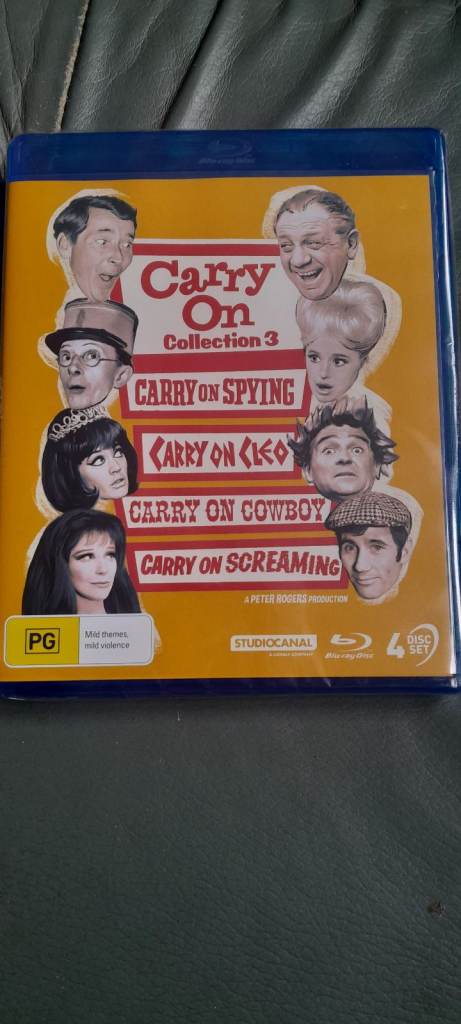 Carry On Film Collection 3 Blu Ray 4 Films Still Sealed