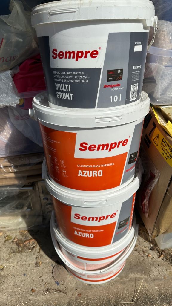 Sempre Azuro and Multi Grunt 10L & 25kg Buckets - New