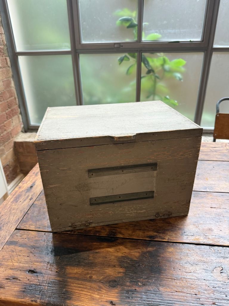 Vintage French storage box 