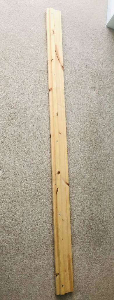 1 x IKEA uk standard double or single bed FJELLSE Wooden side rail 190x 11cm 
