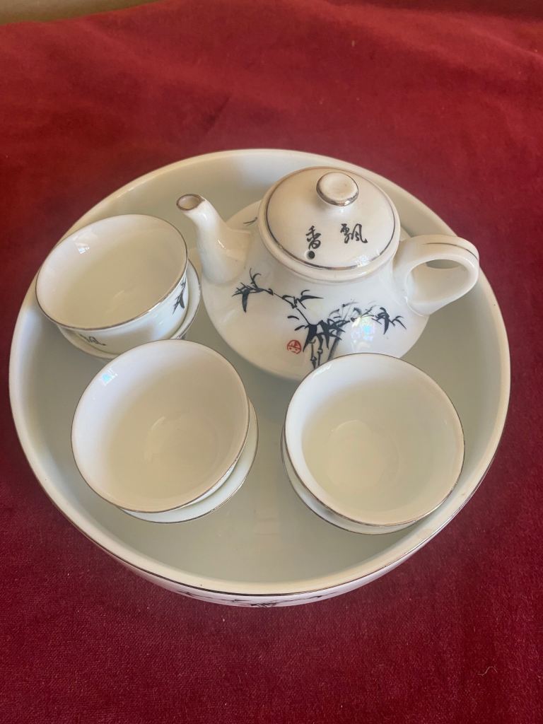 Vintage antique teapot set . 