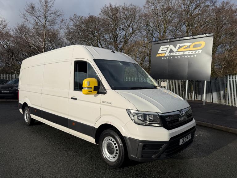 2021 21 REG MAN TGE 3.140 AUTOMATIC LWB HIGH ROOF WHITE PANEL VAN ULEZ COMPLIANT