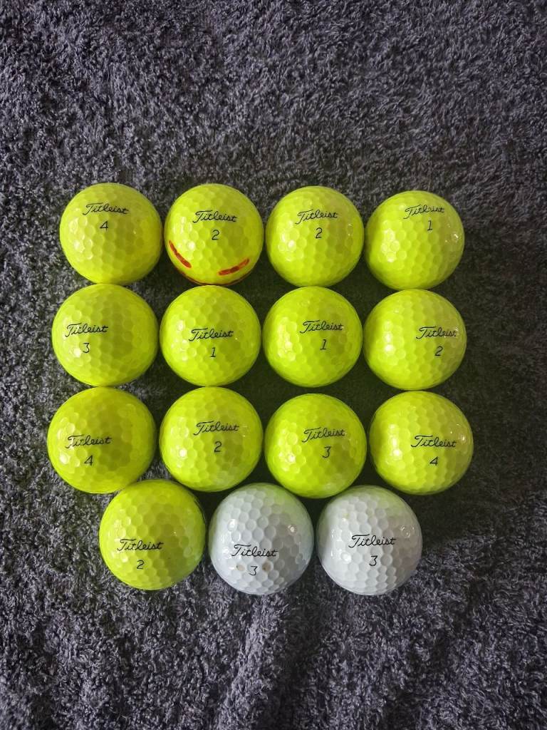 15 Titleist AVX Golf Balls. 