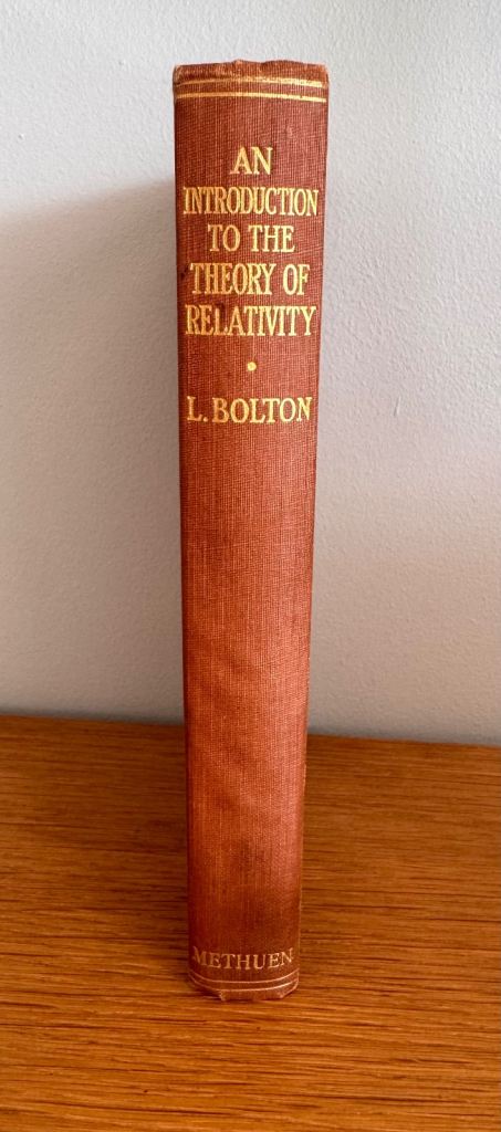 An Introduction To The Theory of Relativity 1921. Rare. First Edition.