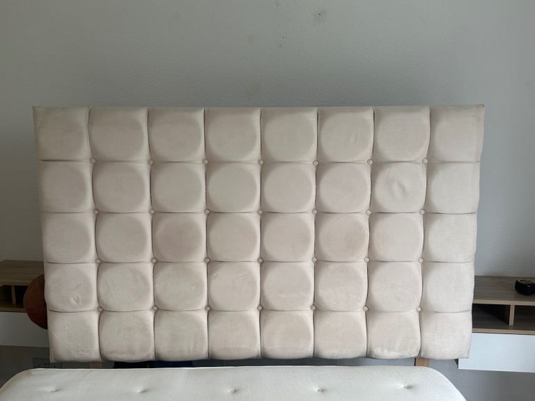 King size velour headboard