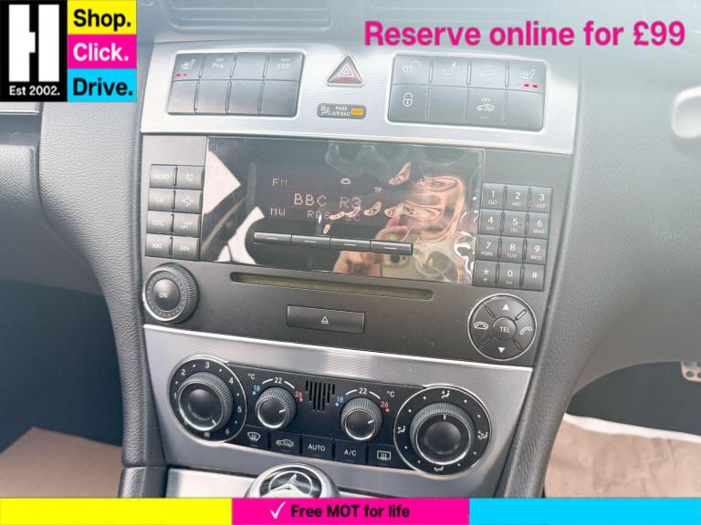 2006 Mercedes-Benz C Class 1.8 C180 Kompressor Avantgarde SE Saloon 4dr Petrol Automatic (193 g/k...